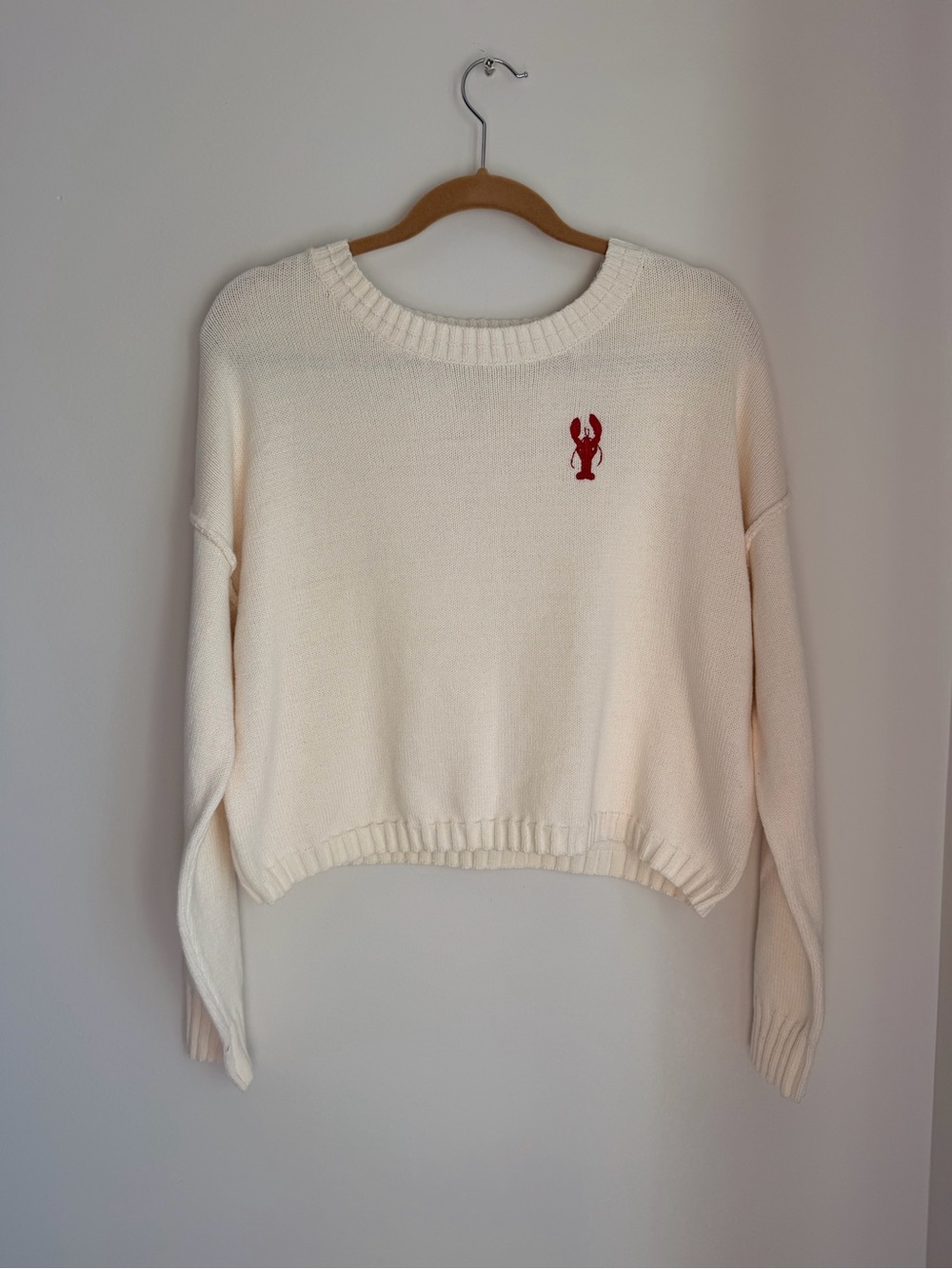 NWOT Happily Grey Red Crew & Scoop Neck Sweaters for Women L